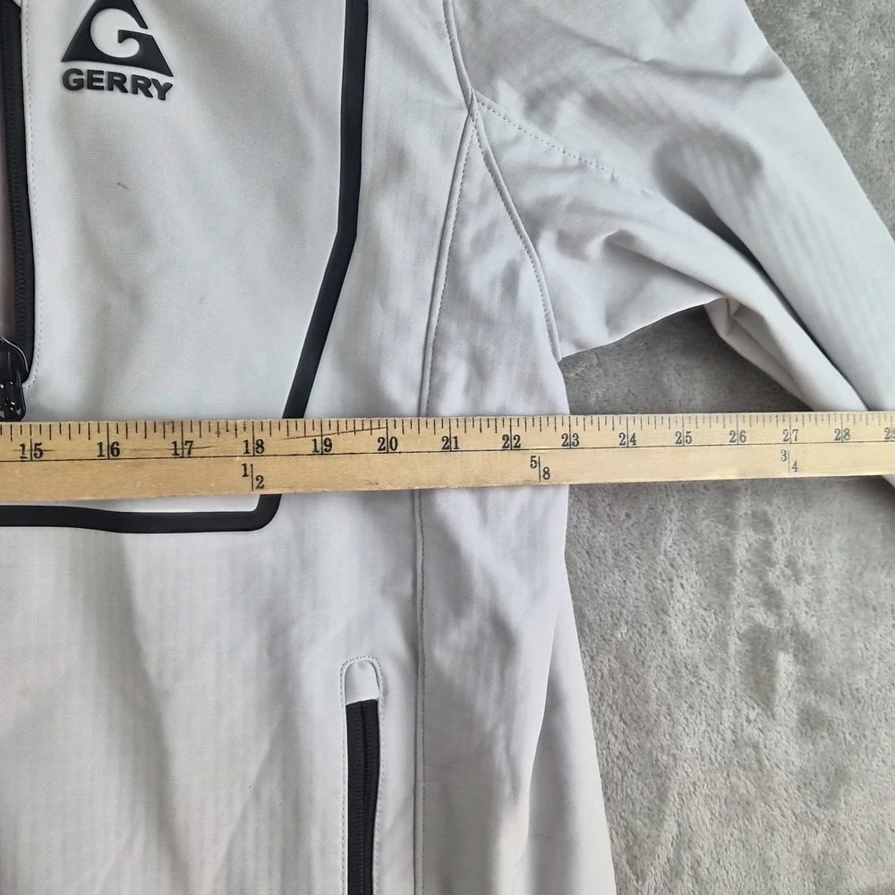 Gerry Softshell Jacket XL Water Wind Resistant Adjustable Hood Cuffs Heavyweight